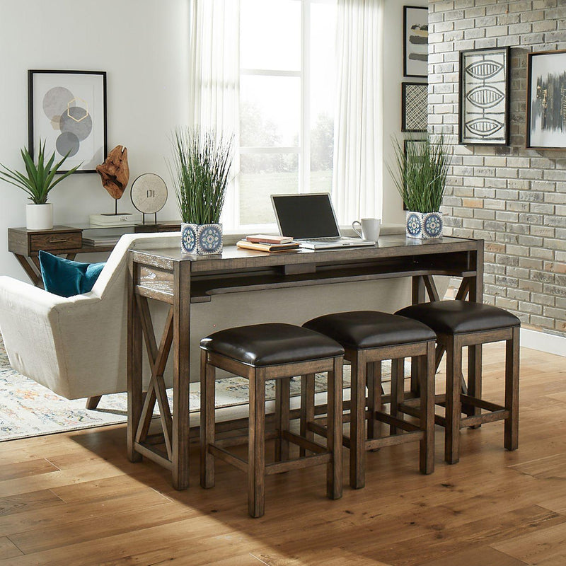 Liberty Furniture Industries Inc. Lennox Counter Height Dining Table with Trestle Base 871-OT6636 IMAGE 2