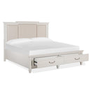 Magnussen Willowbrook King Upholstered Panel Bed with Storage B5324-55R/B5324-65F/B5324-65H IMAGE 2