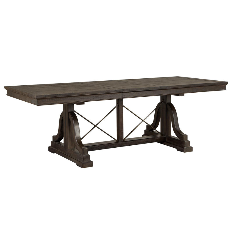 Magnussen Westley Falls Dining Table with Trestle Base D4399-25B/D4399-25T IMAGE 1