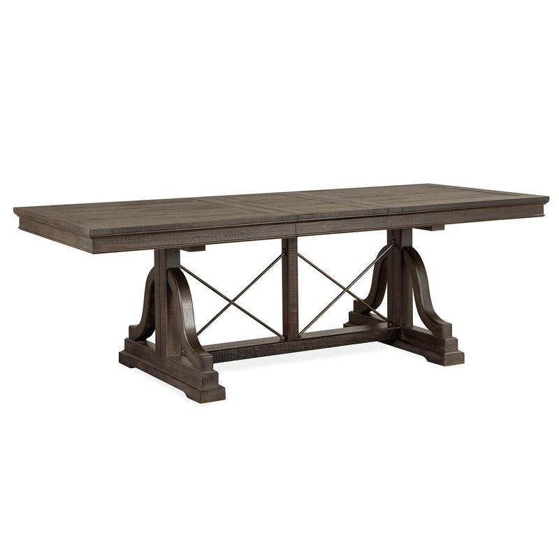 Magnussen Westley Falls Dining Table with Trestle Base D4399-25B/D4399-25T IMAGE 2