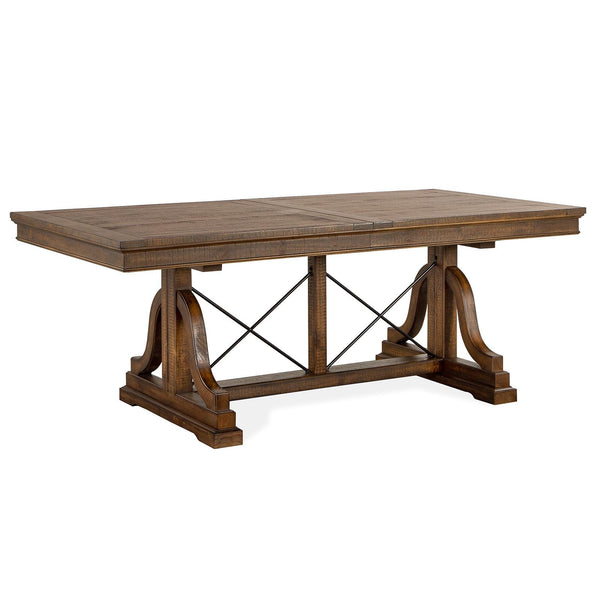 Magnussen Bay Creek Dining Table with Trestle Base D4398-25B/D4398-25T IMAGE 1