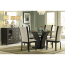 Homelegance Round Daisy Dining Table with Glass Top and Pedestal Base 710-48* IMAGE 4