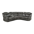 Homelegance Centeroak 9479BRG*SC 3 pc Reclining Sectional with Left Console IMAGE 1