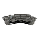 Homelegance Centeroak 9479BRG*SC 3 pc Reclining Sectional with Left Console IMAGE 5