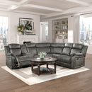Homelegance Centeroak 9479BRG*SC 3 pc Reclining Sectional with Left Console IMAGE 7
