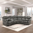 Homelegance Centeroak 9479BRG*SC 3 pc Reclining Sectional with Left Console IMAGE 8