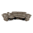 Homelegance Centeroak 9479SDB*SC 3 pc Reclining Sectional with Left Console IMAGE 5