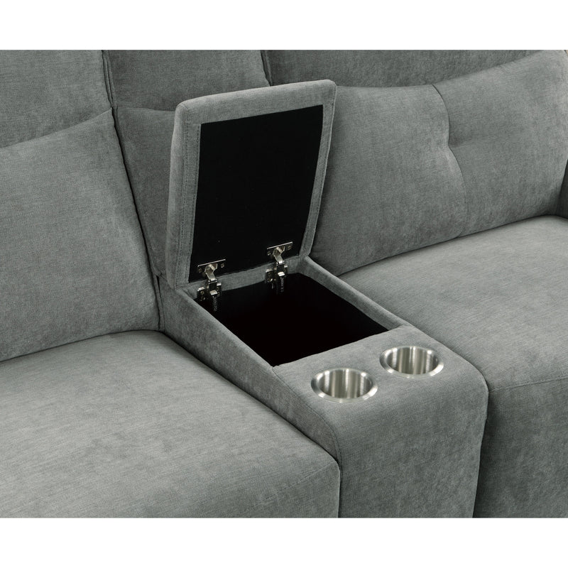 Homelegance Tesoro 9509DG*65LRR 6 pc Modular Reclining Sectional with Left Chaise IMAGE 5