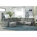Homelegance Tesoro 9509DG*65LRR 6 pc Modular Reclining Sectional with Left Chaise IMAGE 6