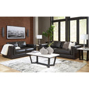 Signature Design by Ashley Amiata Stationary Leather Match Loveseat 5740535 IMAGE 9