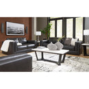 Signature Design by Ashley Amiata Stationary Leather Match Sofa 5740538 IMAGE 8