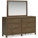 Signature Design by Ashley Cabalynn 6-Drawer Dresser with Mirror B974-31/B974-36 IMAGE 1