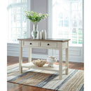  Signature Design by Ashley Bolanburg T637T4 Coffee Table and 2 Chairside End Tables with Console IMAGE 3