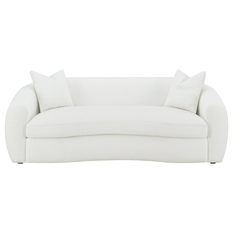 Coaster Furniture Isabella 509871 Faux Sheepskin Upholstered Sofa - Natural IMAGE 2