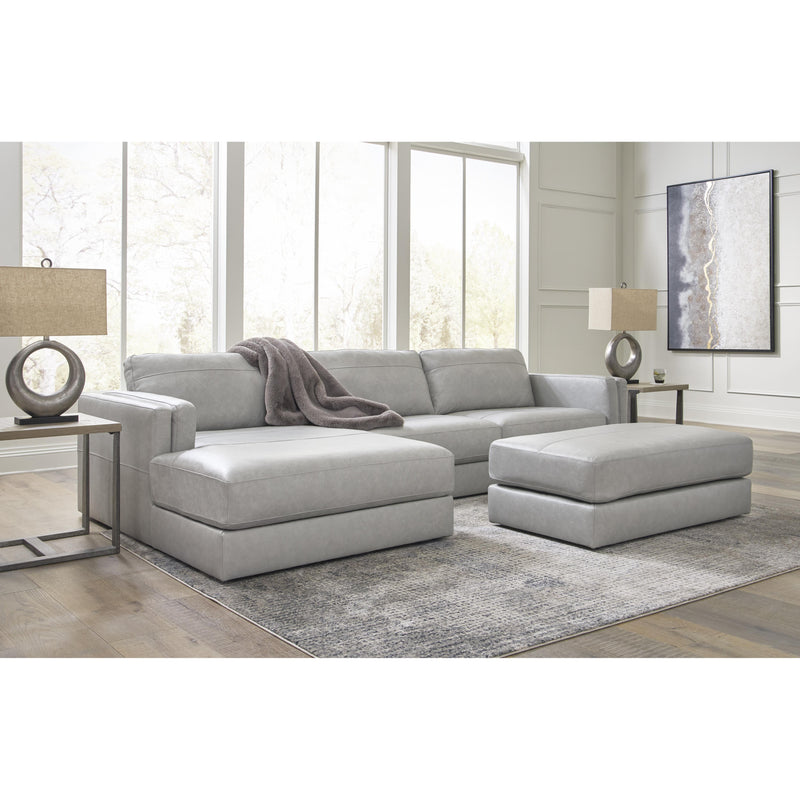 Signature Design by Ashley Amiata Leather Match Ottoman 5740408 IMAGE 9