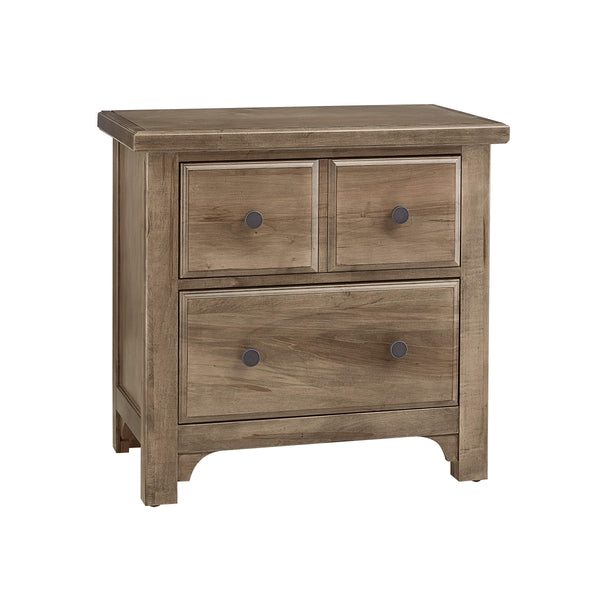 Vaughan-Bassett Cool Farmhouse 2-Drawer Nightstand 800-227 IMAGE 1