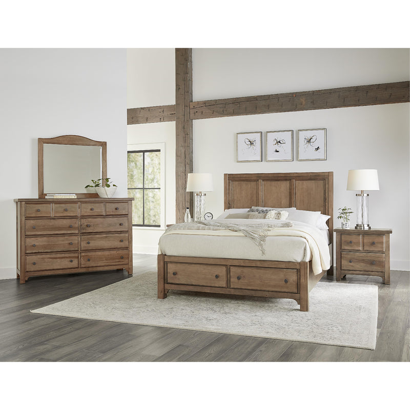 Vaughan-Bassett Cool Farmhouse Queen Panel Bed with Storage 800-557-050B-502-555 IMAGE 2