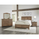 Vaughan-Bassett Cool Farmhouse 800 Queen Panel Bed with Storage Footboard - Natural IMAGE 4