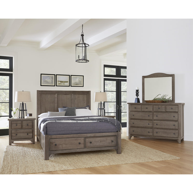 Vaughan-Bassett Cool Farmhouse Queen Panel Bed with Storage 801-557-050B-502-555 IMAGE 2