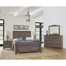 Vaughan-Bassett Cool Farmhouse King Panel Bed with Storage 801-667-066B-502-666 IMAGE 2