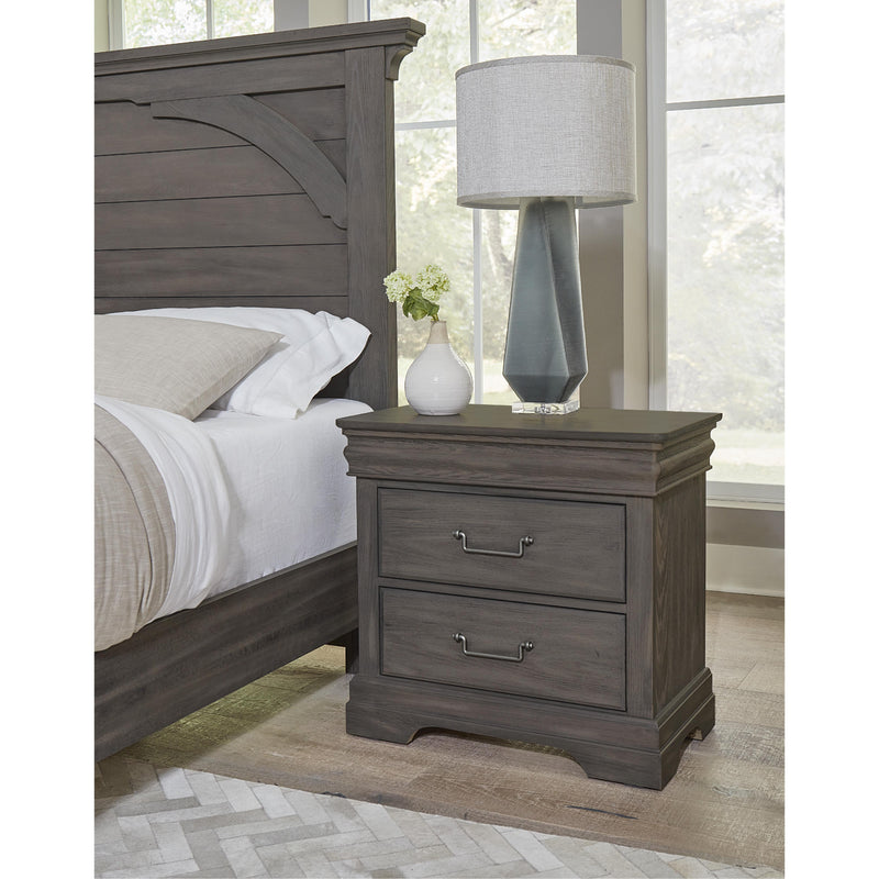  Vaughan-Bassett Vista 772-226 2 Drawer Nightstand - Grey Oak IMAGE 8