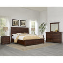 Vaughan-Bassett Vista 770 King Sleigh Storage Bed - Warm Cherry IMAGE 4