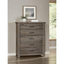  Vaughan-Bassett Yellowstone 780-115 5 Drawer Chest - Dapple Grey IMAGE 4
