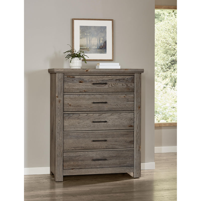  Vaughan-Bassett Yellowstone 780-115 5 Drawer Chest - Dapple Grey IMAGE 4