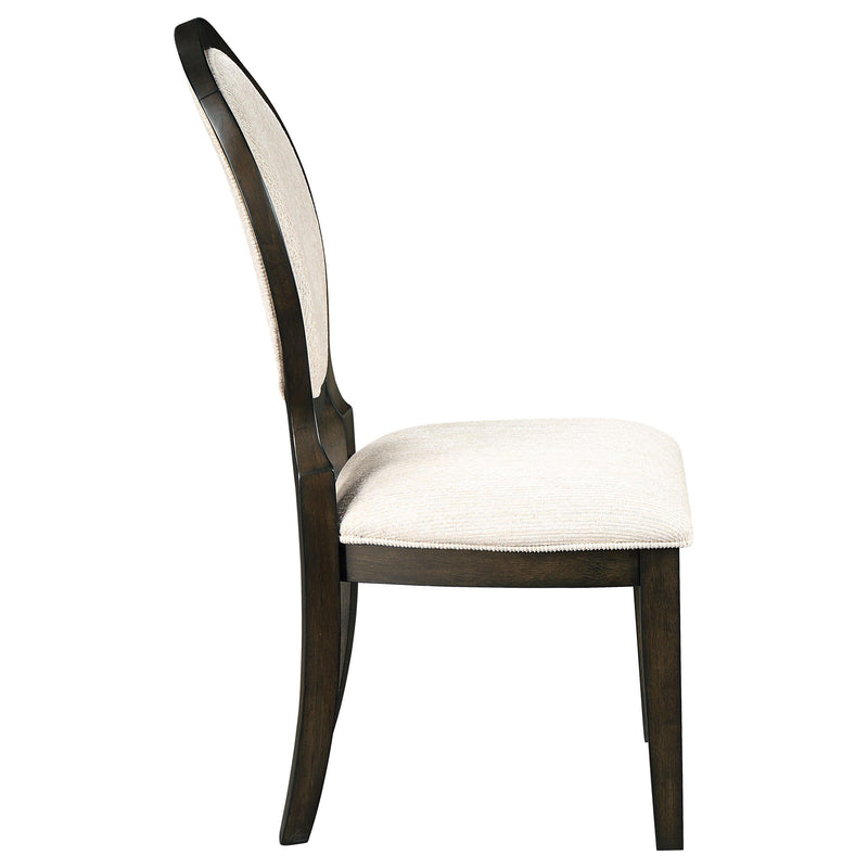 Coaster Furniture Twyla 115102 Oval Back Dining Side Chair - Dark Cocoa (Set of 2) IMAGE 7