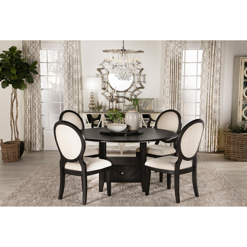 Coaster Furniture Twyla 115102 Oval Back Dining Side Chair - Dark Cocoa (Set of 2) IMAGE 9