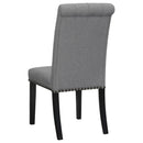  Coaster Furniture Alana 115162 Fabric Upholstered Dining Side Chair - Grey IMAGE 5