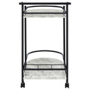 Coaster Furniture Desiree 181376 Rack Bar Cart with Casters - Black IMAGE 6