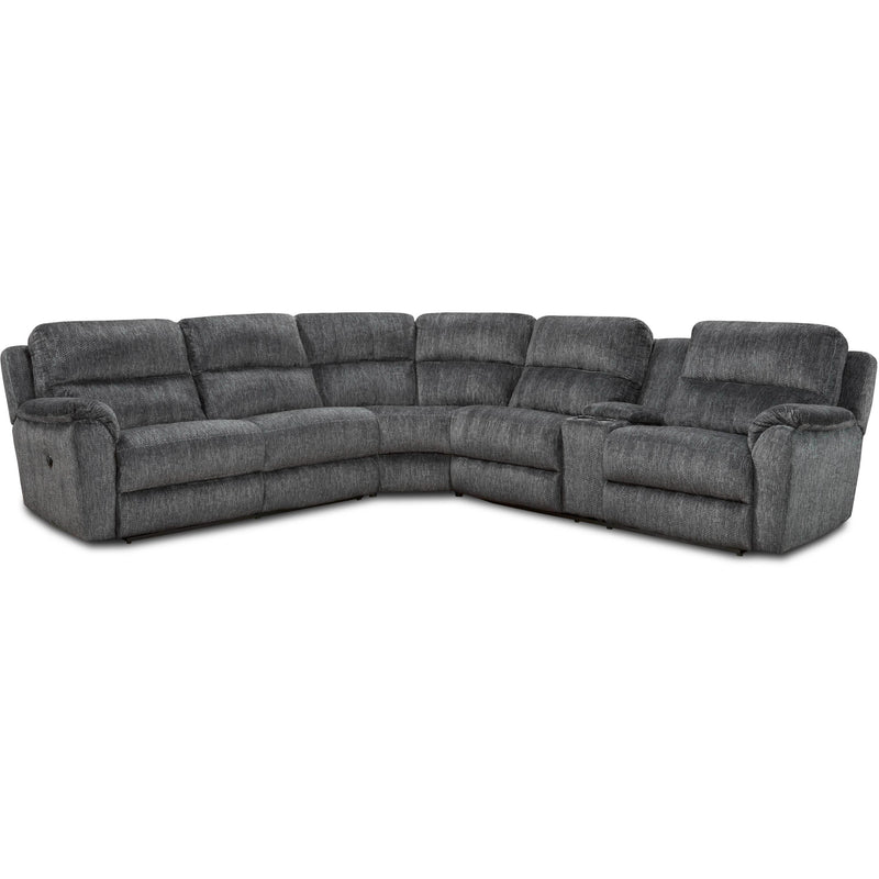 Homestretch Furniture Power Reclining Fabric Sectional Cloud 9 IMAGE 1