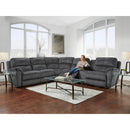 Homestretch Furniture Power Reclining Fabric Sectional Cloud 9 IMAGE 2
