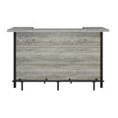 Coaster Furniture Bellemore 182105 Rectangular Storage Bar Unit - Grey Driftwood/Black IMAGE 2