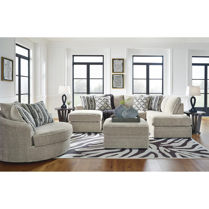 Benchcraft Calnita Swivel Fabric Accent Chair 2050221 IMAGE 9