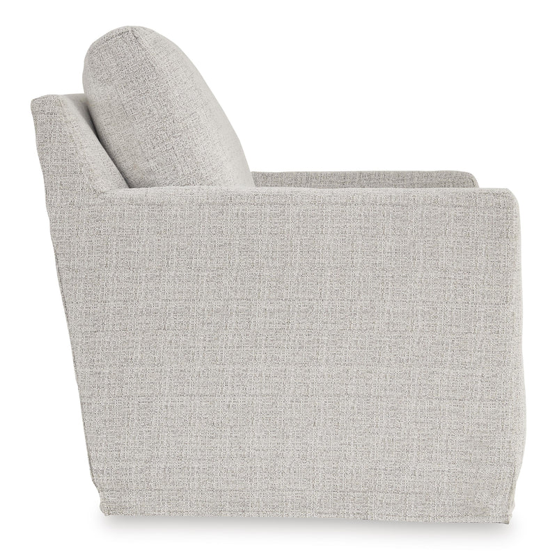 Signature Design by Ashley Nenana Next-Gen Nuvella Swivel Glider Fabric Accent Chair A3000644 IMAGE 3