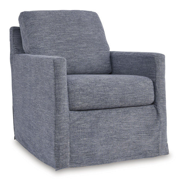 Signature Design by Ashley Nenana Next-Gen Nuvella Swivel Glider Fabric Accent Chair A3000646 IMAGE 1