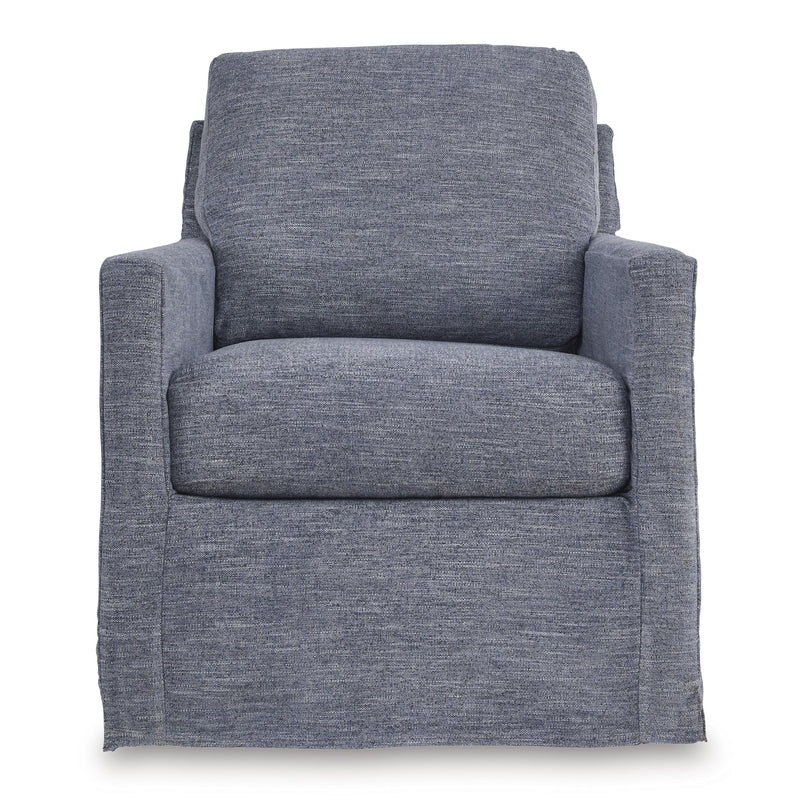 Signature Design by Ashley Nenana Next-Gen Nuvella Swivel Glider Fabric Accent Chair A3000646 IMAGE 2