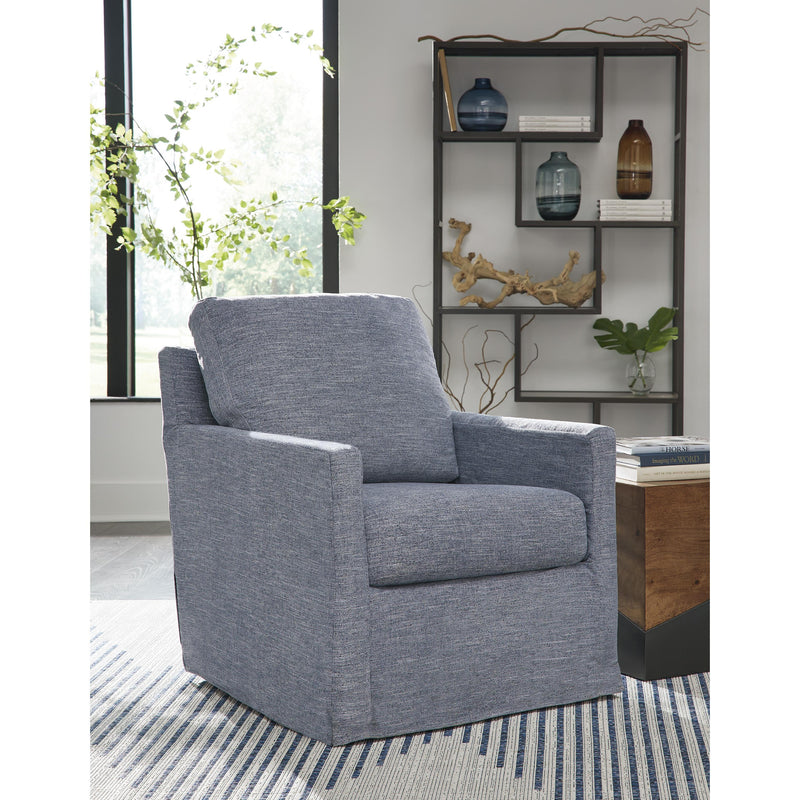 Signature Design by Ashley Nenana Next-Gen Nuvella Swivel Glider Fabric Accent Chair A3000646 IMAGE 5