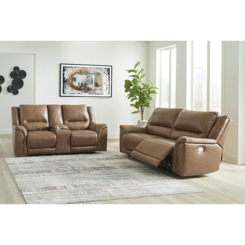 Signature Design by Ashley Trasimeno Power Reclining Leather Match Loveseat U8281518 IMAGE 9