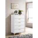  Coaster Furniture Kendall 224405 5-Drawer Bedroom Chest - White IMAGE 7