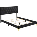  Coaster Furniture Kendall 224451KW Upholstered California King Panel Bed - Black IMAGE 2