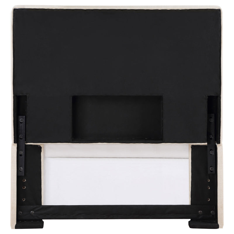  Coaster Furniture Pirro 315980T Upholstered Twin Panel Headboard - Sand IMAGE 4