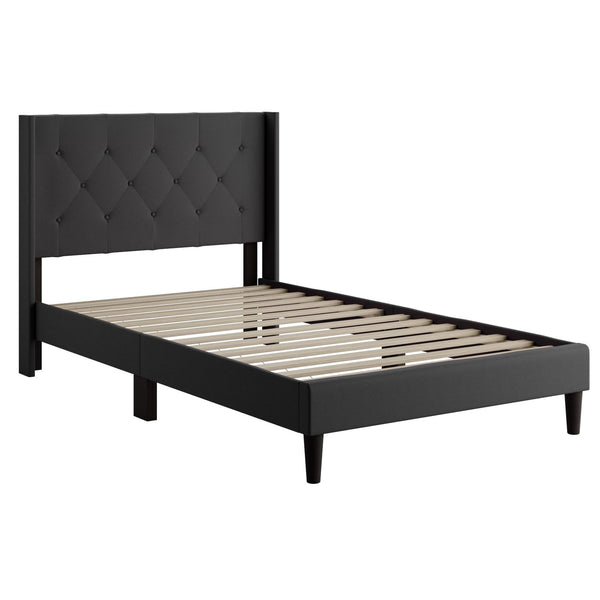  Weekender Drake Platform Bed- Charcoal (King) IMAGE 1