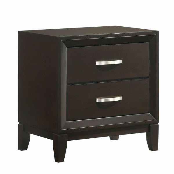 Elements International Beaumont B.1140 Nightstand- Merlot IMAGE 1