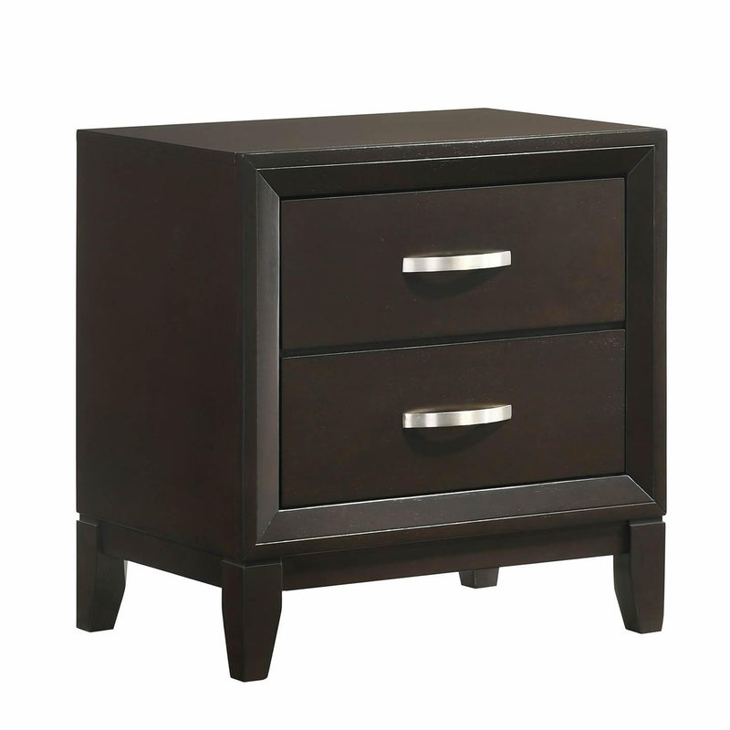 Elements International Beaumont B.1140 Nightstand- Merlot IMAGE 1