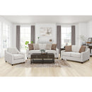  Coaster Furniture Christine 552062 Upholstered Sloped Arm Loveseat - Beige IMAGE 9