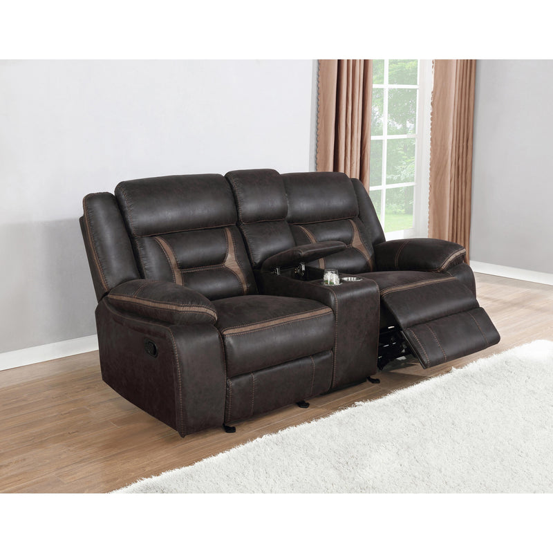 Coaster Furniture Greer Reclining Leatherette Loveseat 651355 IMAGE 5