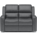 Flexsteel Power Reclining Leather Match Loveseat 1043-60PH 946-02 IMAGE 2